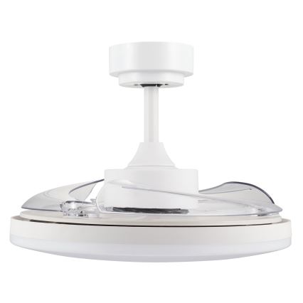 FANAWAY 21612949 - Светодиодный потолочный вентилятор с регулированием яркости STROLL LED/30W/230V 2700/3500/5000K диаметр 106 см белый/прозрачный + дистанционное управление