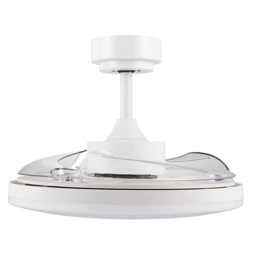 FANAWAY 21612949 - Светодиодный потолочный вентилятор с регулированием яркости STROLL LED/30W/230V 2700/3500/5000K диаметр 106 см белый/прозрачный + дистанционное управление