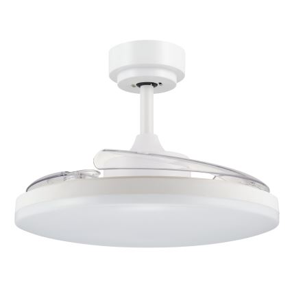 FANAWAY 21612949 - Светодиодный регулируемый потолочный вентилятор STROLL LED/30W/230V 2700/3500/5000K диаметр 106 см белый/прозрачный + пульт дистанционного управления