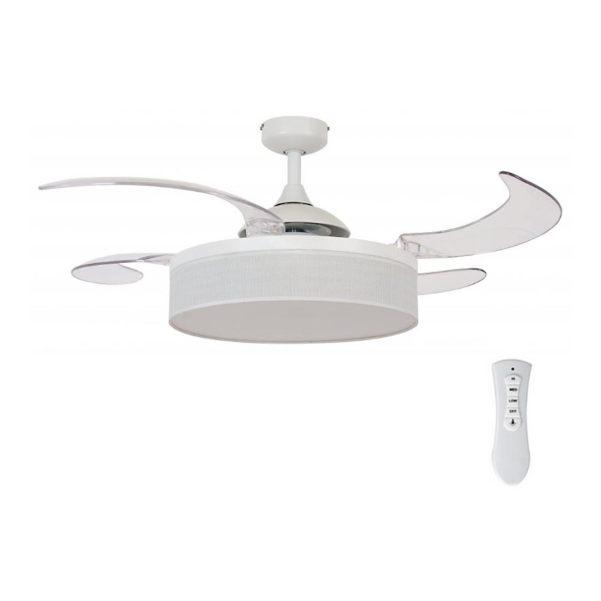 FANAWAY 511030 - Світлодіодний стельовий вентилятор FRASER 3xE27/20W/230V білий + пульт дистанційного керування