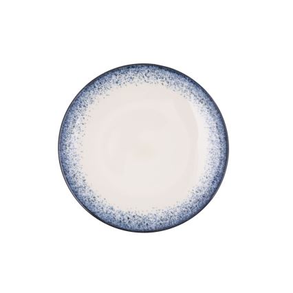 Фарфоровый столовый сервиз из 24 предметов, белый/синий