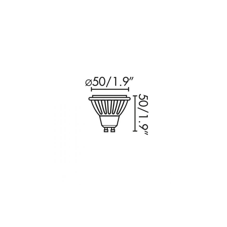 Faro 17316 - Светодиодная лампочка GU10/8W/230V 2700K