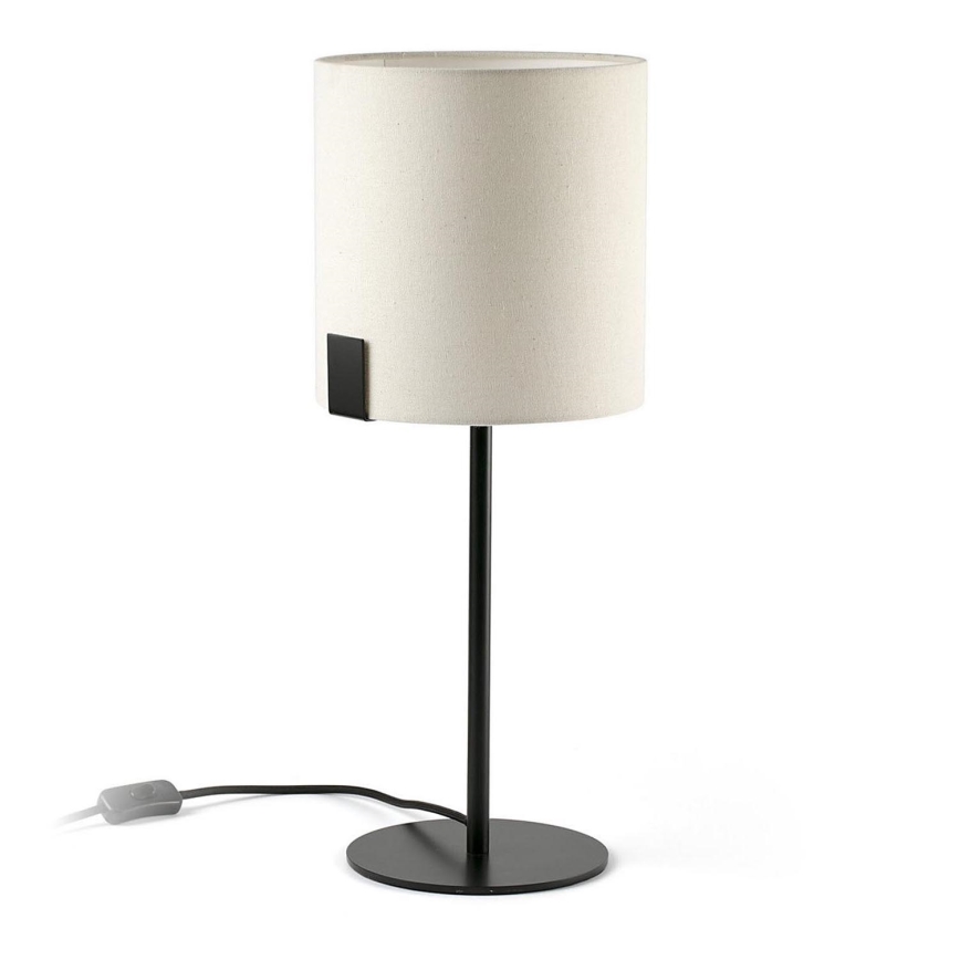 FARO 20054 - Настольная лампа NILA 1xE27/15W/230V кремовый/черный