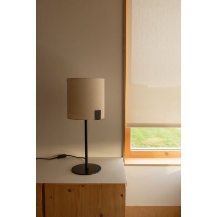 FARO 20054 - Настольная лампа NILA 1xE27/15W/230V кремовый/черный