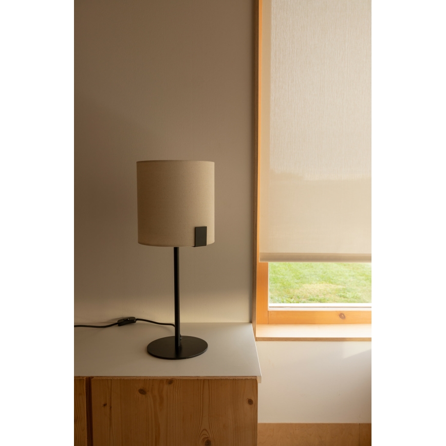 FARO 20054 - Настольная лампа NILA 1xE27/15W/230V кремовый/черный