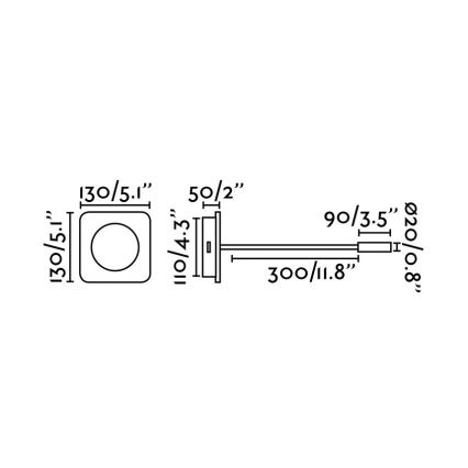 FARO 20060 - LED Бра MOOD LED/2W/230V