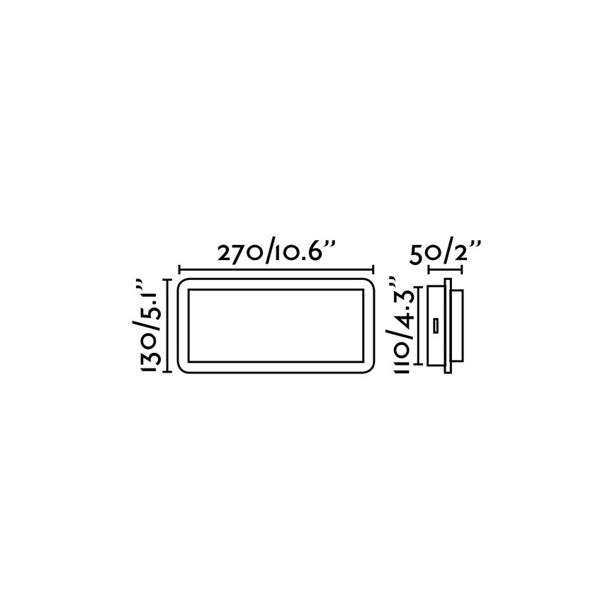 FARO 20061 - Светодиодный настенный светильник MOOD 2xLED/3W/230V