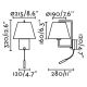 FARO 20173-02 - Светодиодная настенная лампа FRAME 1xE27/15W/230V + LED/3W бронзовый/кремовый