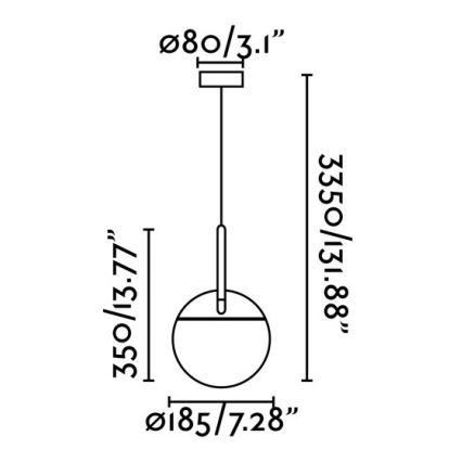 FARO 28210 - Підвісна люстра MINE 1xE27/40W/230V