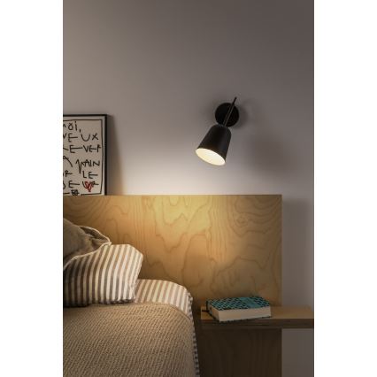 FARO 28257 - Настінна лампа STUDIO 1xE14/8W/230V чорний