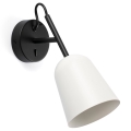 FARO 28258 - Настінна лампа STUDIO 1xE14/8W/230V білий/чорний