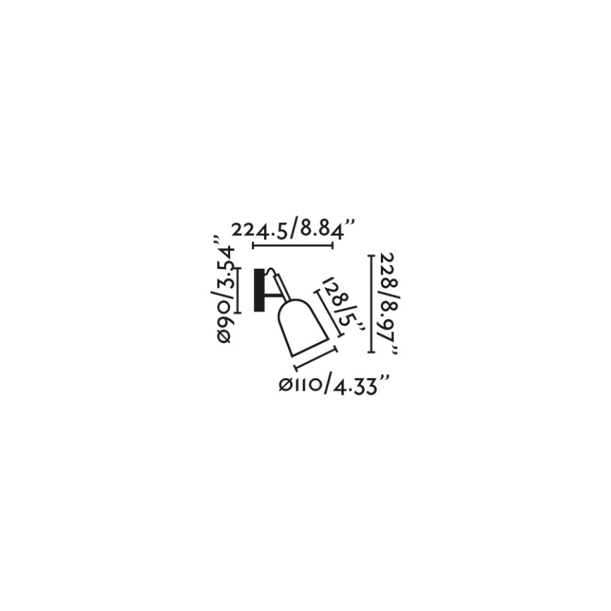 FARO 28259 - Настенная лампа STUDIO 1xE14/8W/230V зеленый/черный