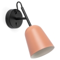 FARO 28275 - Настінна лампа STUDIO 1xE14/8W/230V рожевий/чорний