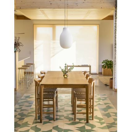 FARO 28300 - Подвесная люстра ISABELLE 1xE27/15W/230V диаметр 31 см белый