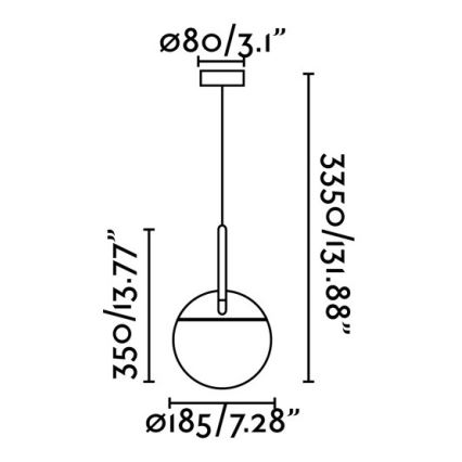 FARO 28375 - Підвісна люстра MINE 1xE27/40W/230V