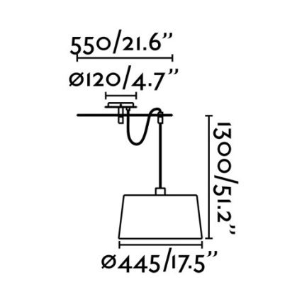 FARO 28394 - Люстра на мотузці FUSTA 1xE27/20W/230V біла