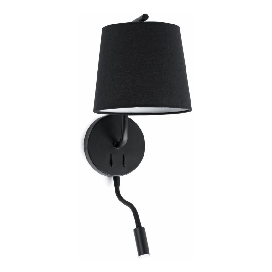 FARO 29330 - Настінний LED світильник BERNI 1xE27/20W/230V + 1xLED/3W