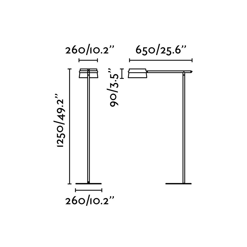 FARO 29569 - Светодиодный сенсорный торшер с регулированием яркости LOOP LED/6W/230V