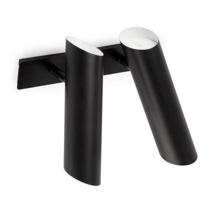 FARO 29876 - Настенный точечный светильник LINK 2xGU10/11W/230V черный