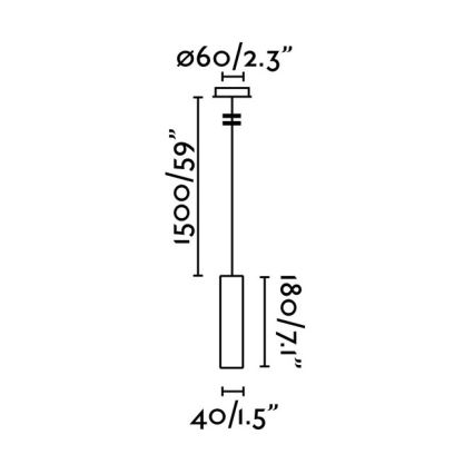 FARO 29894 - Підвісна LED люстра ORA LED/4W/230V білий