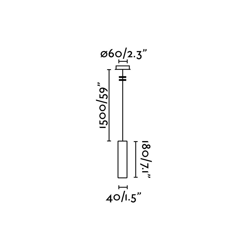 FARO 29895 - Підвісна LED люстра ORA LED/4W/230V чорний