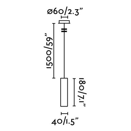 FARO 29895 - Светодиодная люстра на тросе ORA LED/4W/230V черная