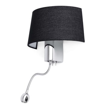 FARO 29946 - Світлодіодний настінний світильник HOTEL 1xE27/15W/230V + LED/1W
