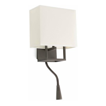 FARO 29983 - Светодиодный настенный светильник VESPER 1xE14/20W/230V + LED/1W