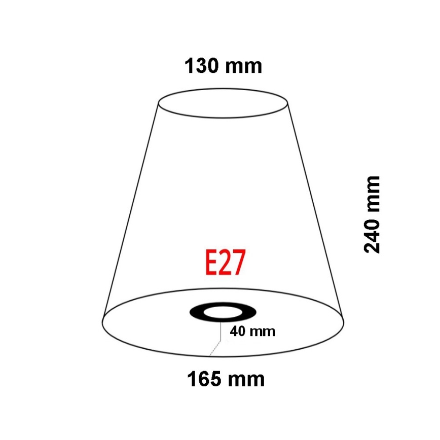 FARO 2P0311 - Абажур для настінного світильника REM E27 діаметр 165 мм бежевий