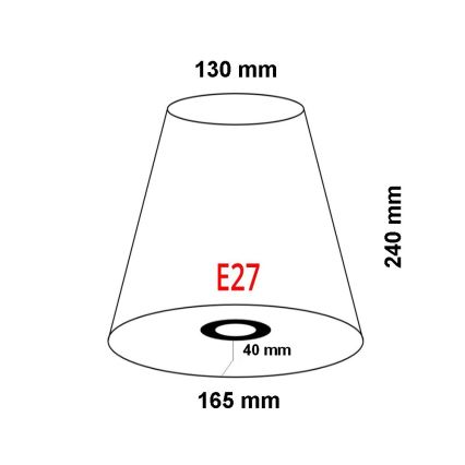 FARO 2P0311 - Абажур REM E27 диаметр 165 мм бежевый