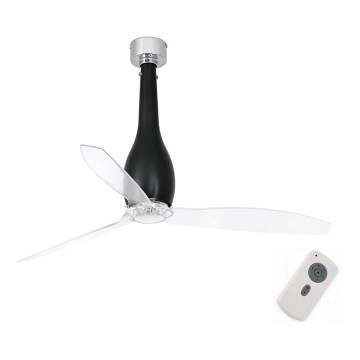 FARO 32003 - Потолочный вентилятор ETERFAN черный/прозрачный диаметр 128 см + дистанционное управление