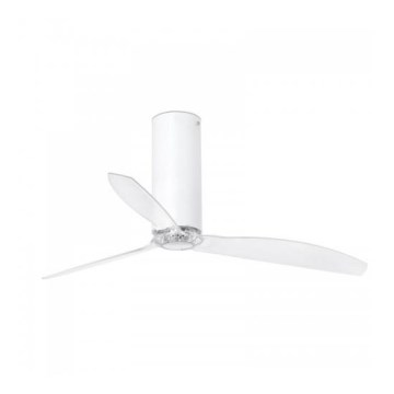 FARO 32034 - Стельовий вентилятор TUBE FAN білий/прозорий діаметр 128 см