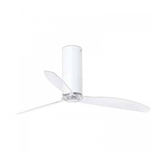 FARO 32034 - Стельовий вентилятор TUBE FAN білий/прозорий діаметр 128 см