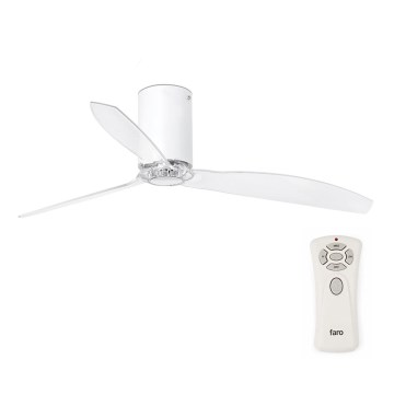 FARO 32039 - Потолочный вентилятор MINI TUBE VENTIL прозрачный диаметр 128 см + дистанционное управление