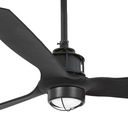 FARO 32100-10 - Світлодіодний стельовий вентилятор JUST FAN LED/17W/230V чорний + пульт дистанційного керування