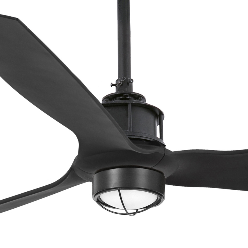 FARO 32100-10 - Світлодіодний стельовий вентилятор JUST FAN LED/17W/230V чорний + пульт дистанційного керування