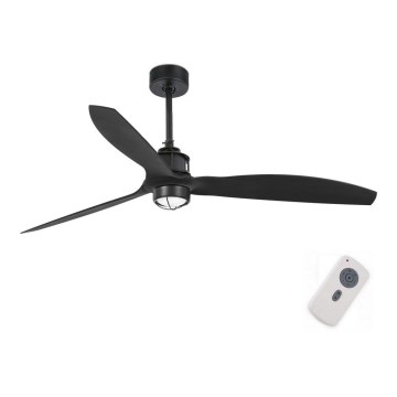 FARO 32100-10 - Світлодіодний стельовий вентилятор JUST FAN LED/17W/230V чорний + пульт дистанційного керування