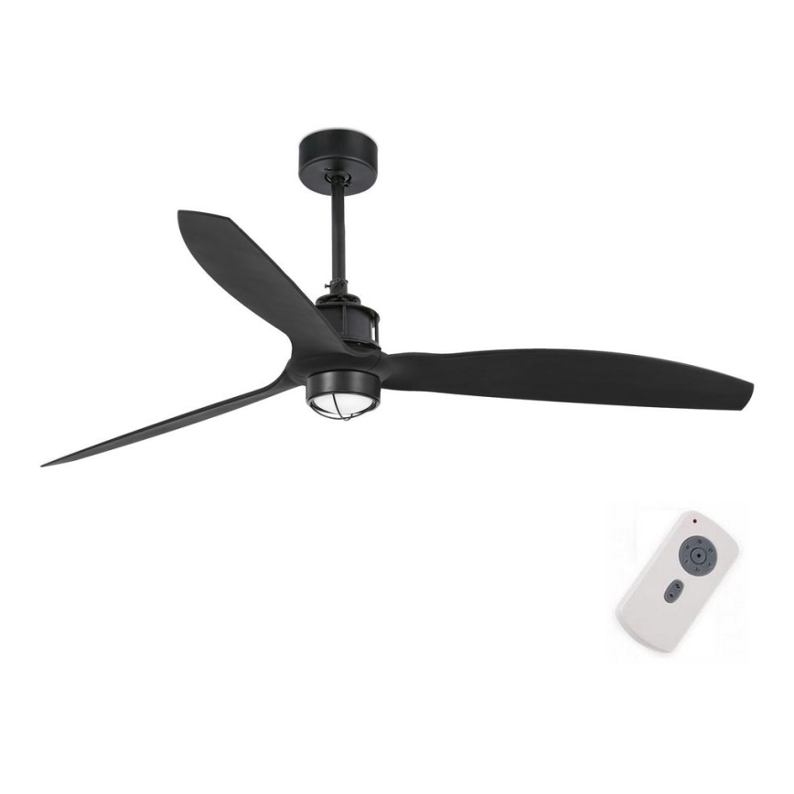 FARO 32100-10 - Світлодіодний стельовий вентилятор JUST FAN LED/17W/230V чорний + пульт дистанційного керування