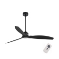 FARO 32100 - Потолочный вентилятор JUST FAN черный диаметр 128 см черный + дистанционное управление