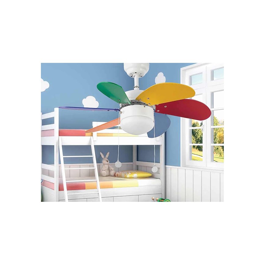 FARO 33179 - Стельовий вентилятор PALAO 1xE14/40W/230V