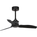 FARO 33424WT - стельовий вентилятор JUST FAN S діам. 81 см чорний Wi-Fi Tuya + пульт дистанційного керування