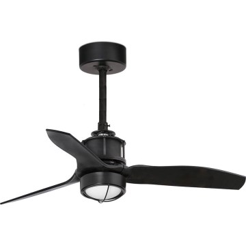 FARO 33424WT1N - Стельовий вентилятор JUST FAN з LED/16W/230V з регульованою яскравістю (диммер), діаметр 81 см, чорний, Wi-Fi Tuya + пульт дистанційного керування