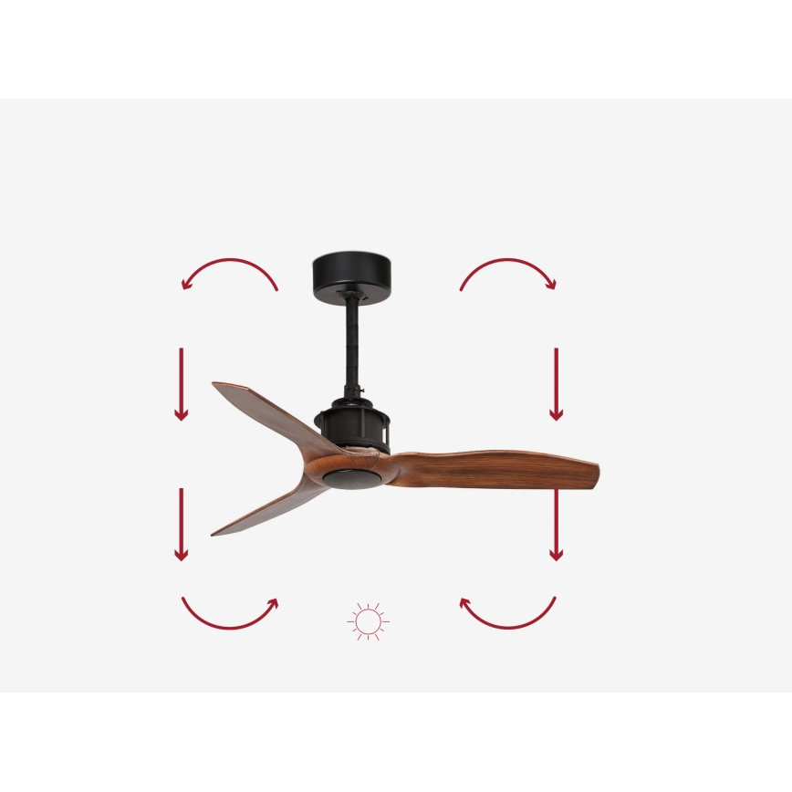 FARO 33425 - Потолочный вентилятор JUST FAN диаметр 81 см + дистанционно управление
