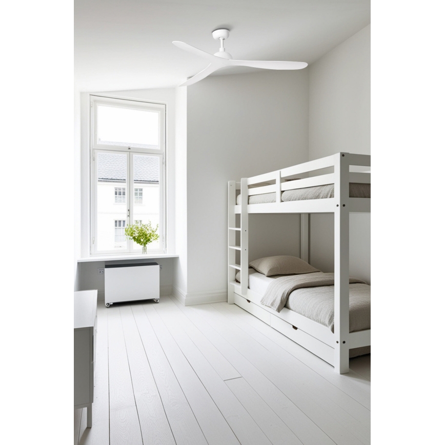 FARO 33446WT - Потолочный вентилятор GOTLAND L белый диаметр 132 см Wi-Fi Tuya + дистанционное управление