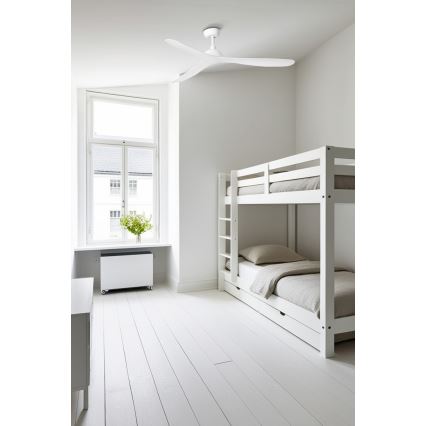 FARO 33446WT - Стельовий вентилятор GOTLAND L білий діаметр 132 см Wi-Fi Tuya + пульт дистанційного керування