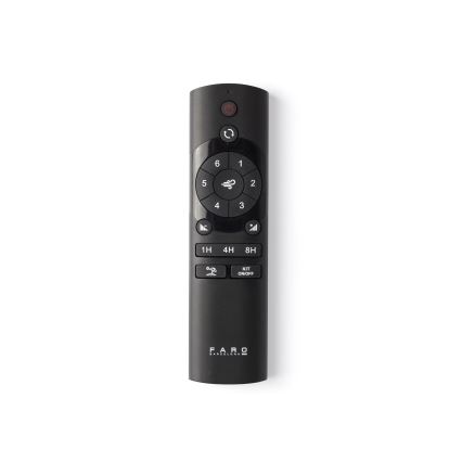 FARO 33447WT - Стельовий вентилятор GOTLAND L коричневий/чорний діаметр 132 см Wi-Fi Tuya + пульт дистанційного керування