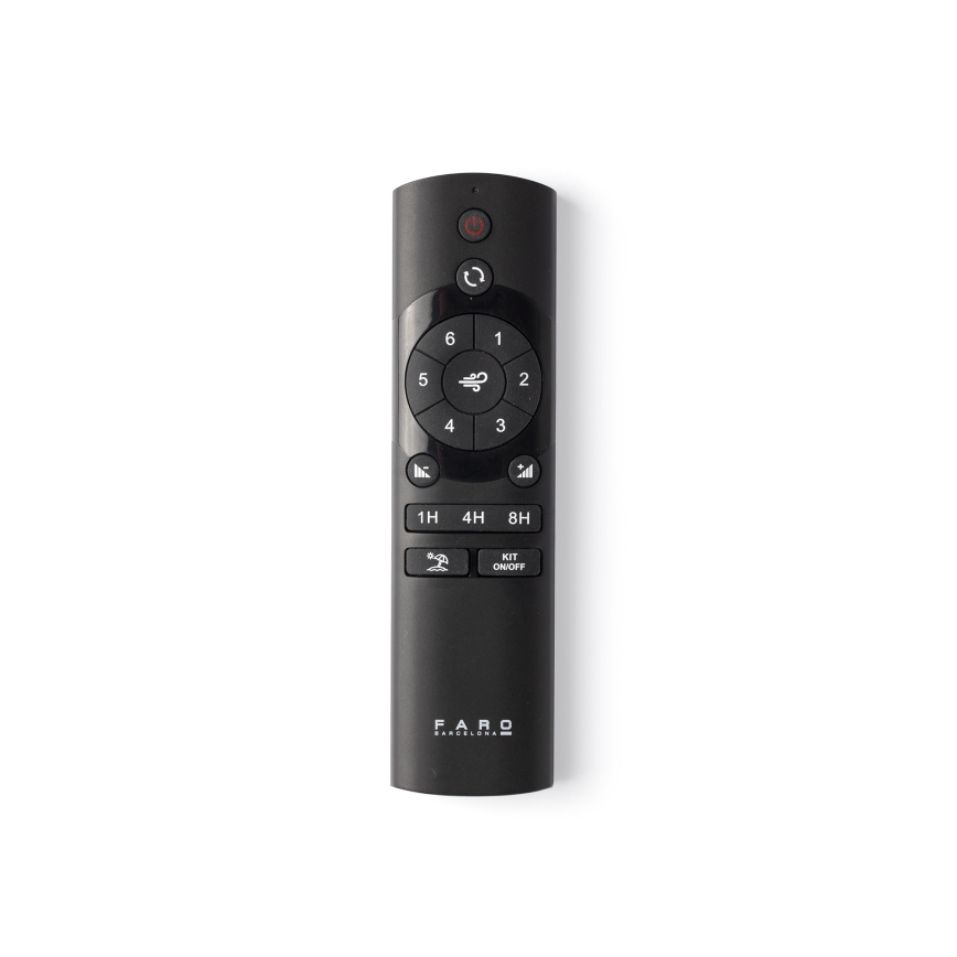 FARO 33447WT - Стельовий вентилятор GOTLAND L коричневий/чорний діаметр 132 см Wi-Fi Tuya + пульт дистанційного керування