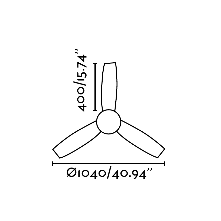 FARO 33455 - Потолочный вентилятор MINI UFO 2xE27/20W/230V + дистанционное управление