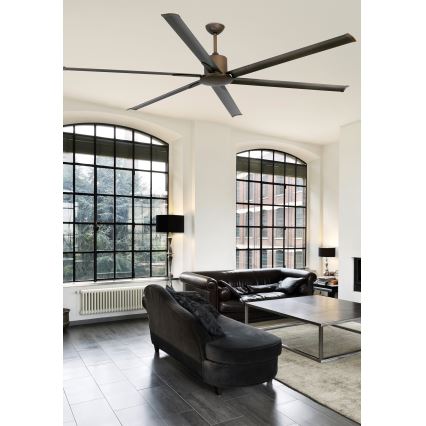 FARO 33462A - Стельовий вентилятор ANDROS XL коричневий діаметр 213 см + дистанційне керування