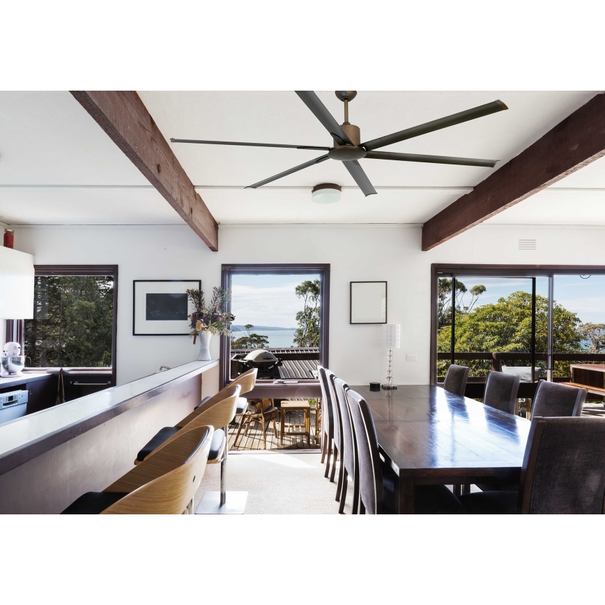 FARO 33462A - Стельовий вентилятор ANDROS XL коричневий діаметр 213 см + дистанційне керування